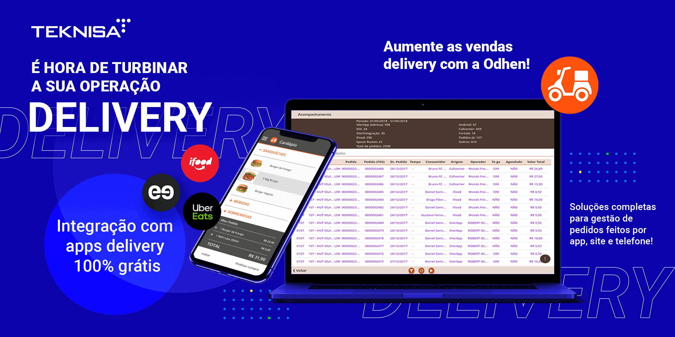 Delivery da Teknisa Integração 100% free