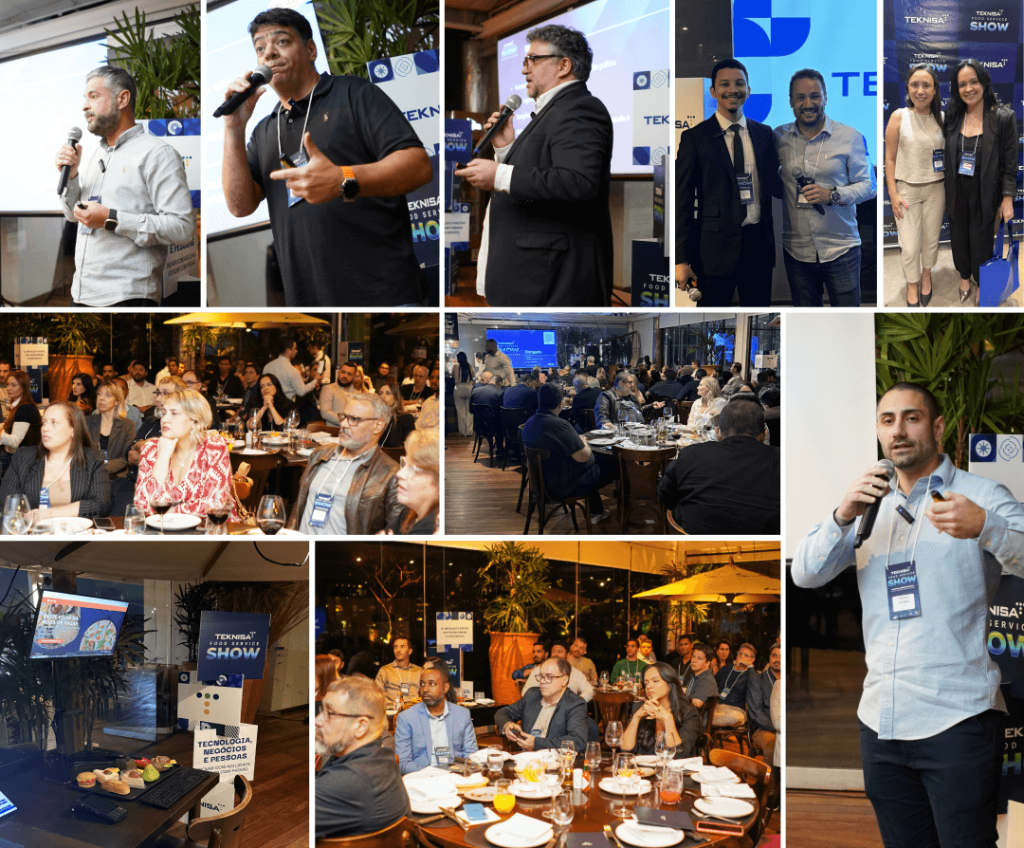 Participantes durante o Food Service Show 2025, no restaurante Pobre Juan, em Rio de Janeiro.