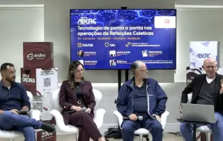 Especialistas discutem tecnologia em refeições coletivas durante o Painel ABERC 2026